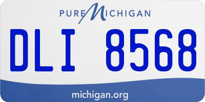 MI license plate DLI8568