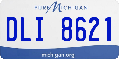 MI license plate DLI8621