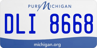 MI license plate DLI8668