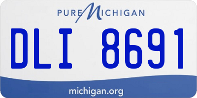 MI license plate DLI8691