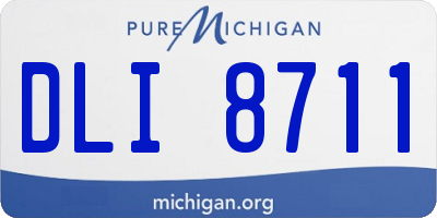 MI license plate DLI8711