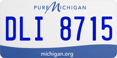 MI license plate DLI8715