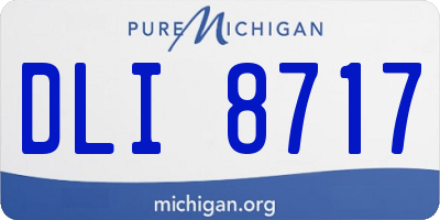 MI license plate DLI8717