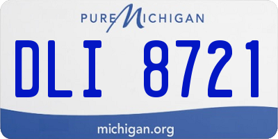 MI license plate DLI8721