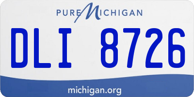 MI license plate DLI8726