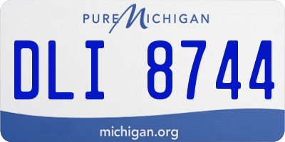 MI license plate DLI8744