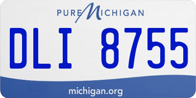 MI license plate DLI8755