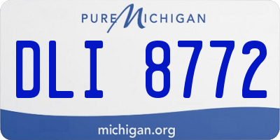 MI license plate DLI8772