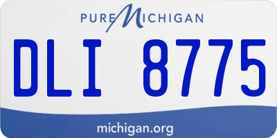 MI license plate DLI8775