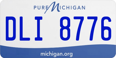 MI license plate DLI8776