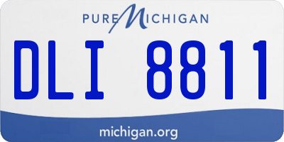 MI license plate DLI8811