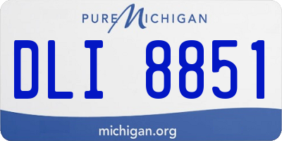 MI license plate DLI8851