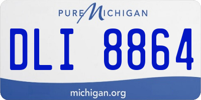 MI license plate DLI8864