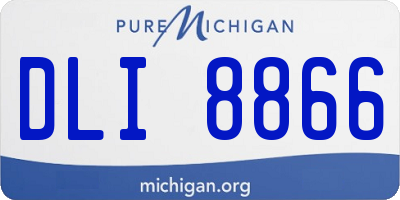 MI license plate DLI8866