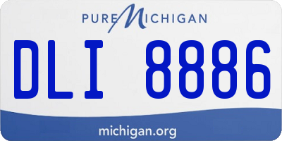 MI license plate DLI8886