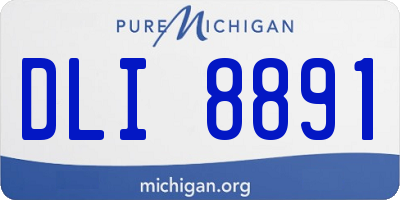 MI license plate DLI8891