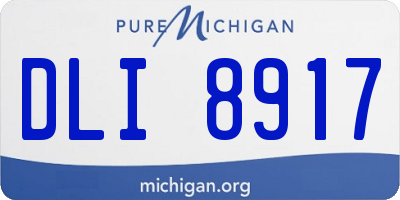 MI license plate DLI8917