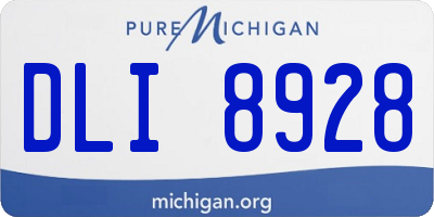 MI license plate DLI8928