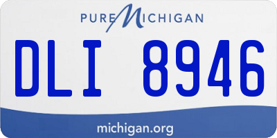 MI license plate DLI8946