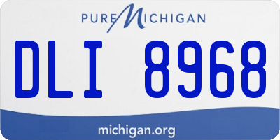 MI license plate DLI8968