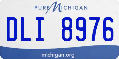 MI license plate DLI8976