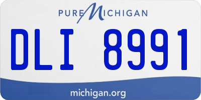MI license plate DLI8991