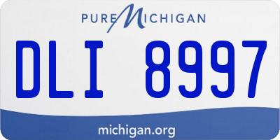 MI license plate DLI8997