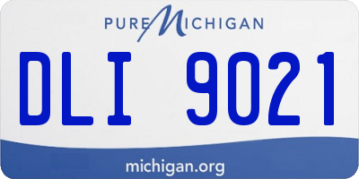 MI license plate DLI9021