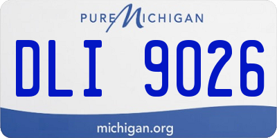 MI license plate DLI9026