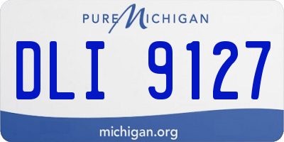 MI license plate DLI9127