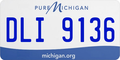 MI license plate DLI9136