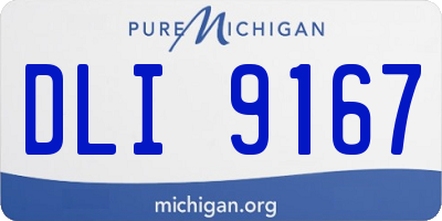 MI license plate DLI9167