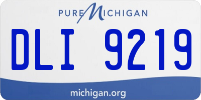 MI license plate DLI9219