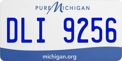 MI license plate DLI9256