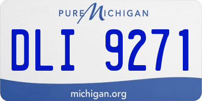 MI license plate DLI9271