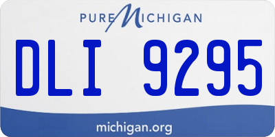 MI license plate DLI9295