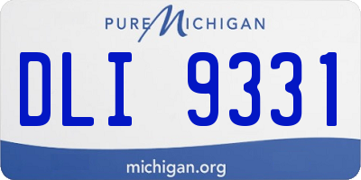 MI license plate DLI9331