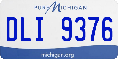 MI license plate DLI9376
