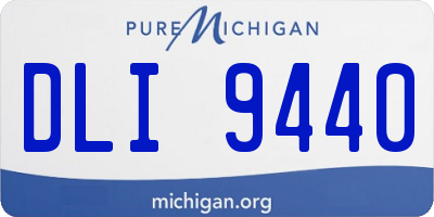 MI license plate DLI9440