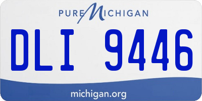 MI license plate DLI9446