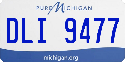MI license plate DLI9477