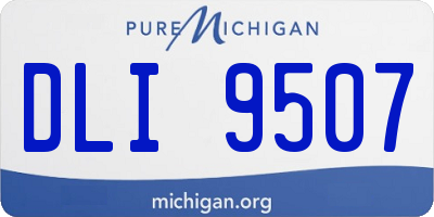 MI license plate DLI9507