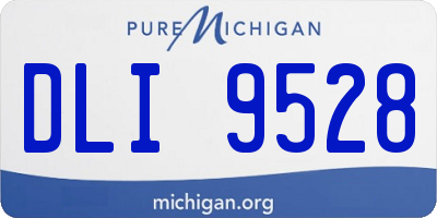 MI license plate DLI9528