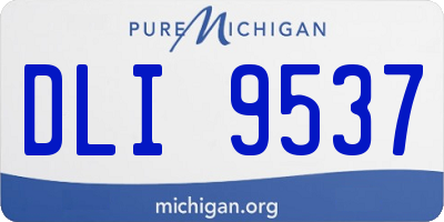 MI license plate DLI9537