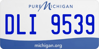 MI license plate DLI9539