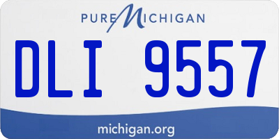 MI license plate DLI9557