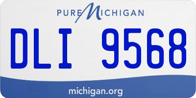 MI license plate DLI9568