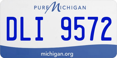 MI license plate DLI9572
