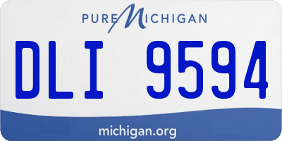 MI license plate DLI9594