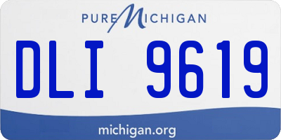 MI license plate DLI9619